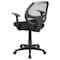 Flash Furniture Mesh Contemporary Chair, 17-1/4" to 22", Fixed Arms, Black LF-W-118A-BK-GG - alternate 7